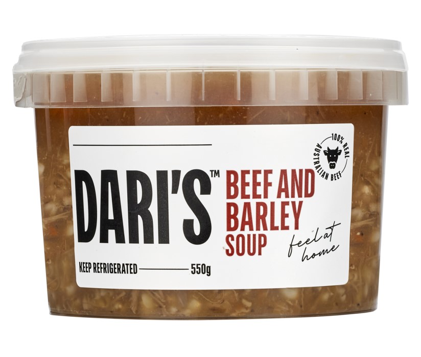 Beef and barley soup packshot