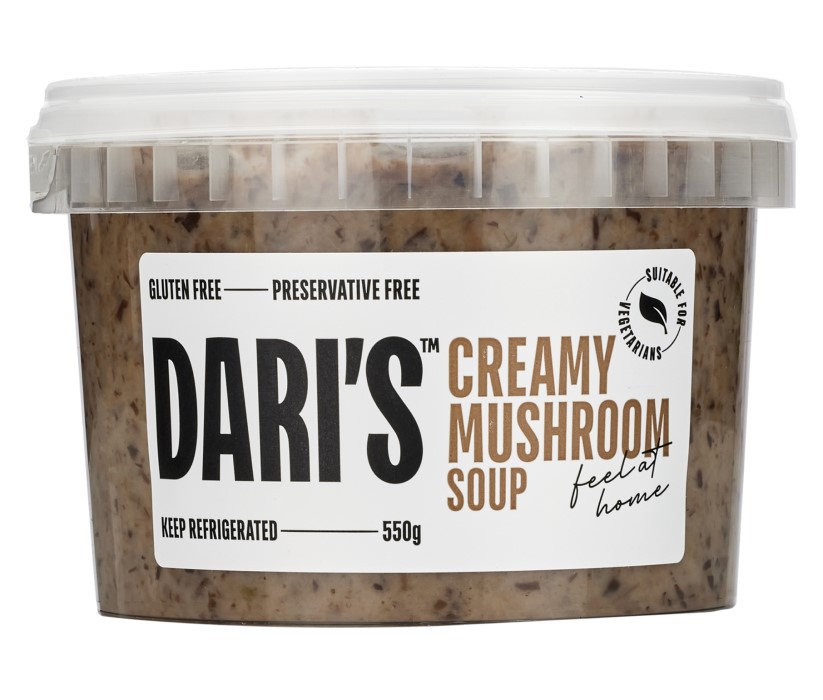 Creamy Mushroom Soup DARI'S Soup Packshot